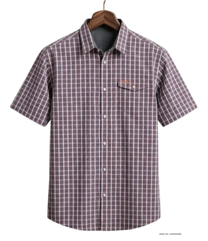 Chemise manches courtes 1 poche poitrine CH4007