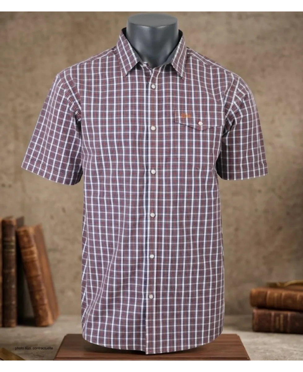 Chemise manches courtes 1 poche poitrine CH4007