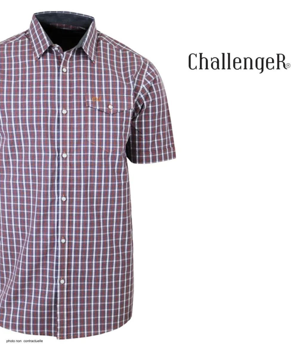 Chemise manches courtes 1 poche poitrine CH4007
