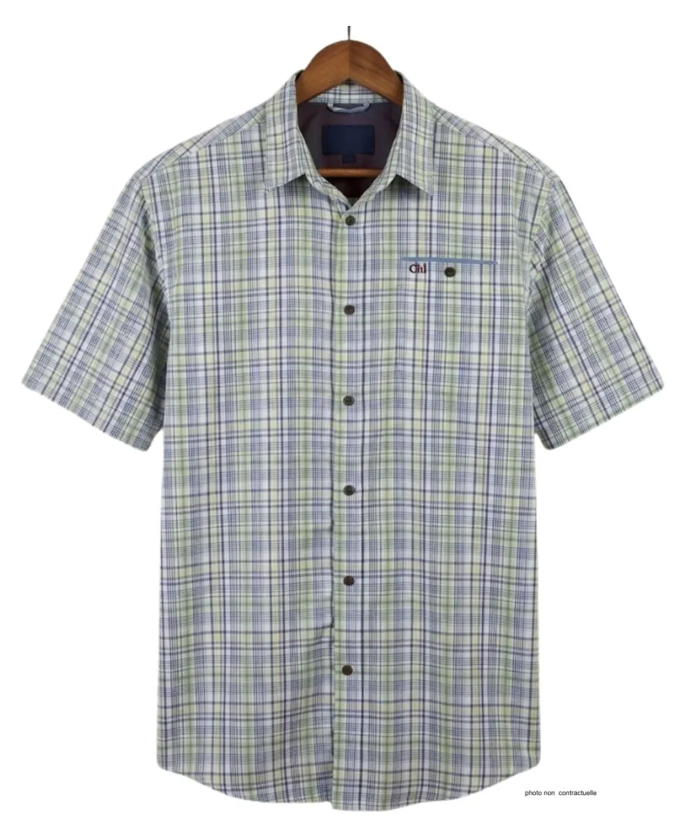 CHALLENGER CH4011 Chemise Manches Courtes Infroissable Vert