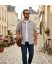 CHALLENGER CH4011 Chemise Manches Courtes Infroissable Vert