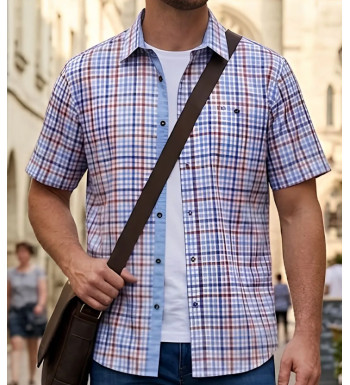 CHALLENGER CH4012 Chemise Manches Courtes Coupe Confort