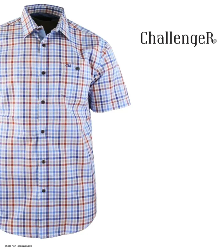 CHALLENGER CH4012 Chemise Manches Courtes Coupe Confort
