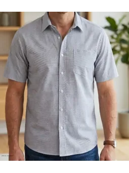 Chemise manches courtes à motifs CH4032