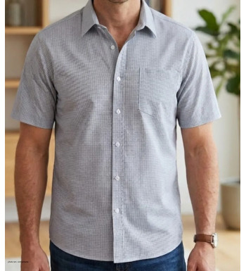 Chemise manches courtes à motifs CH4032
