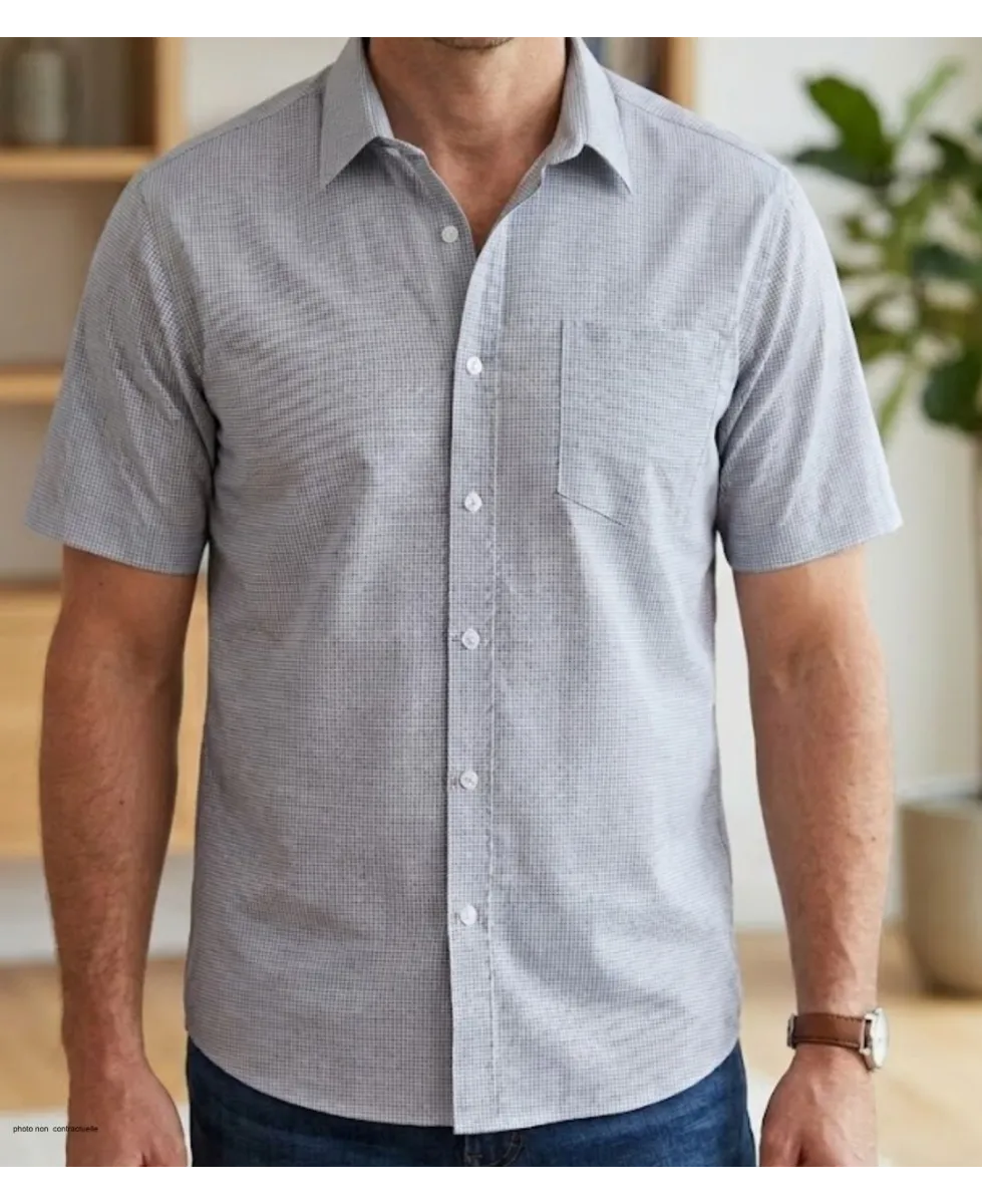 Chemise manches courtes à motifs CH4032