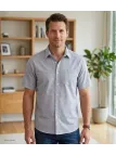 Chemise manches courtes à motifs CH4032