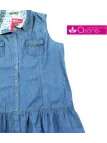 Axone Denim-Confort Tunique en jean bleu coton ample
