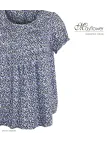 Mayflower CANDIE1 Chemisier viscose bleu vert kaki noir