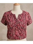 Mayflower COSIMA1 Tunique viscose rose rouge noir fluide