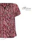 Mayflower COSIMA1 Tunique viscose rose rouge noir fluide