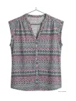 MAYFLOWER LE1805 Chemisier sans manches en viscose fluide