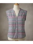 MAYFLOWER LE1805 Chemisier sans manches en viscose fluide