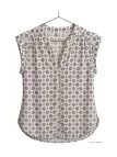 MAYFLOWER LE1806 Chemisier sans manches en viscose fluide