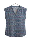 MAYFLOWER N1121A Chemisier sans manches en viscose fluide