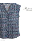 MAYFLOWER N1121A Chemisier sans manches en viscose fluide