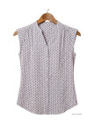 MAYFLOWER N1131A Chemisier sans manches en viscose fluide