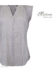 MAYFLOWER N1131A Chemisier sans manches en viscose fluide