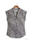 MAYFLOWER N1132A Chemisier sans manches en viscose fluide