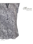 MAYFLOWER N1132A Chemisier sans manches en viscose fluide
