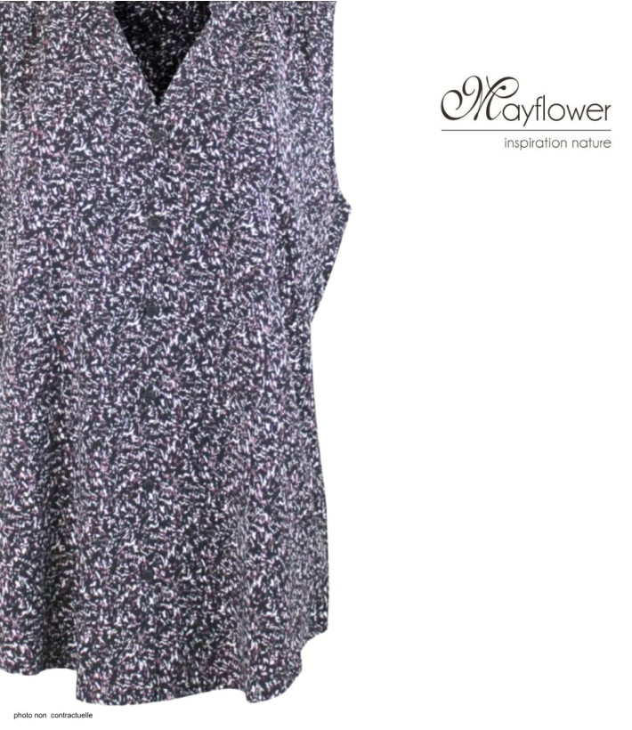 MAYFLOWER VODKA1 Chemisier sans manches en viscose noire