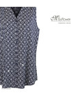 MAYFLOWER VOILOU1 Chemisier sans manches en viscose noire