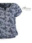 MAYFLOWER VACANCES1 Chemisier Fleuri Bleu Léger