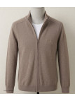 Cardigan WINCHESTER CLINTON3 | Gilet Zippé Pur Coton Beige