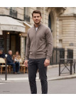 Cardigan WINCHESTER CLINTON3 | Gilet Zippé Pur Coton Beige
