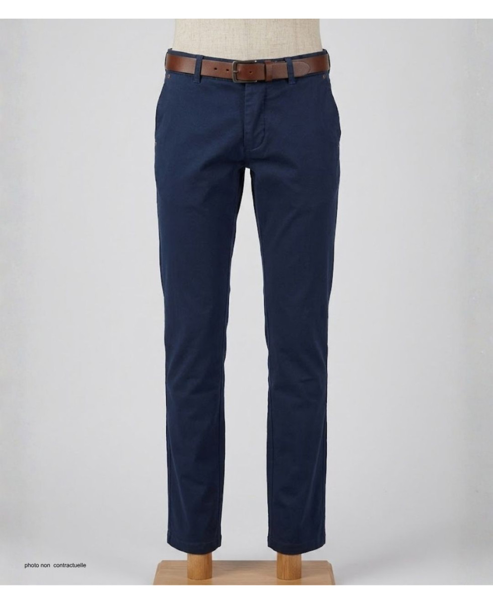 Chino CHALLENGER PANT2002A | Pantalon Stretch Bleu Marine
