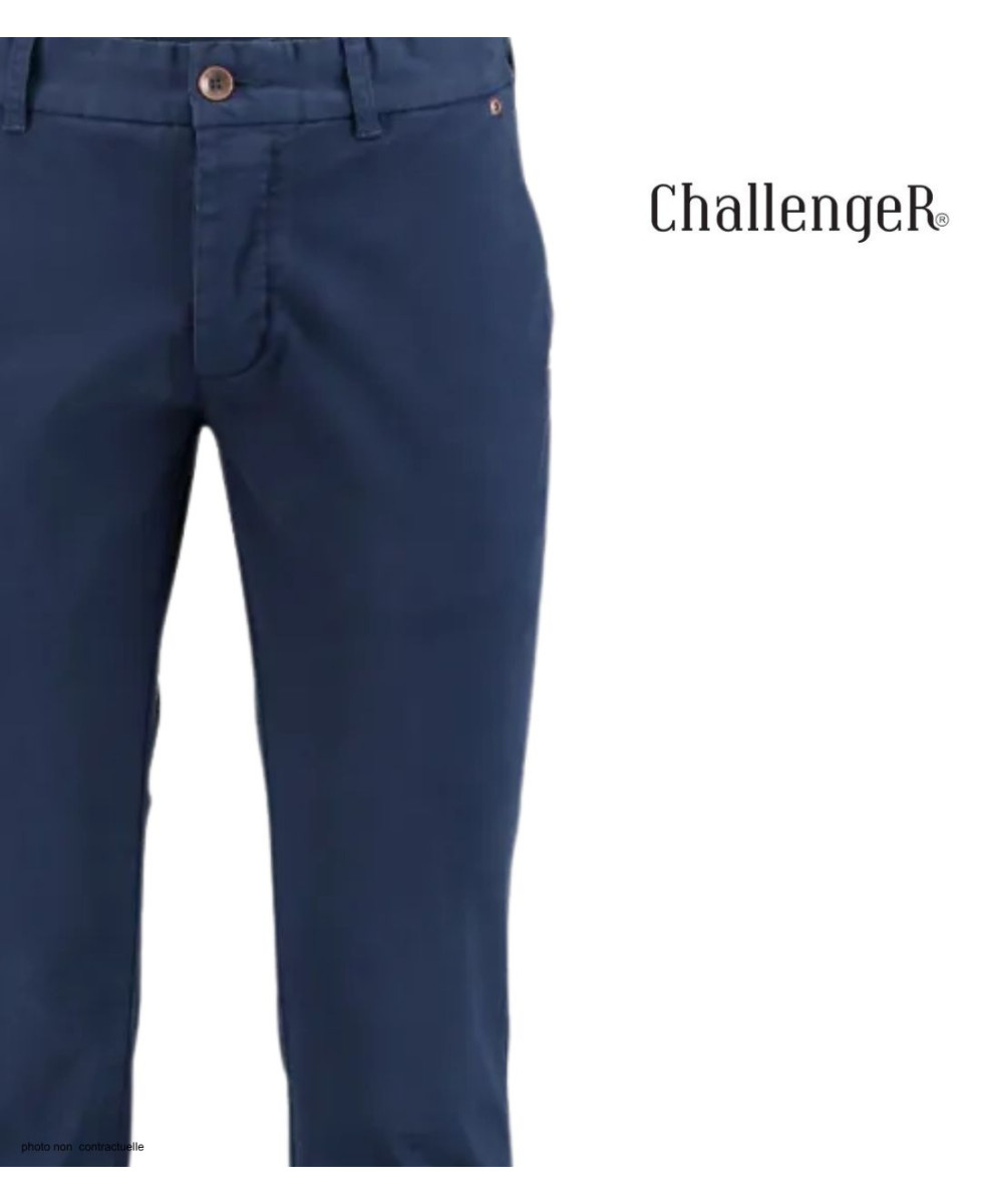 Chino CHALLENGER PANT2002A | Pantalon Stretch Bleu Marine