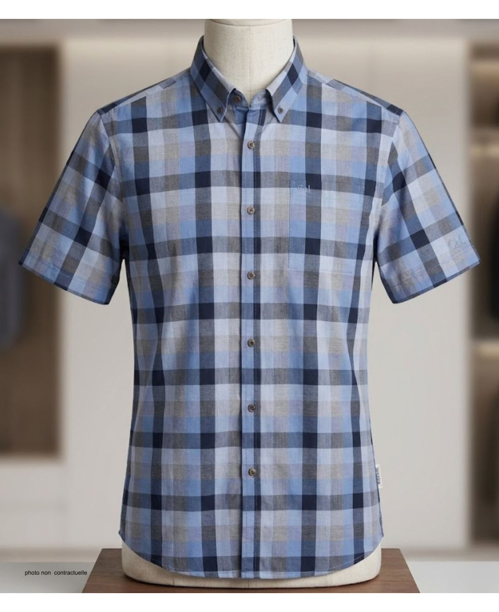 Chemise CHALLENGER TADEK1 | Chemisette Homme Coton Fils Teints