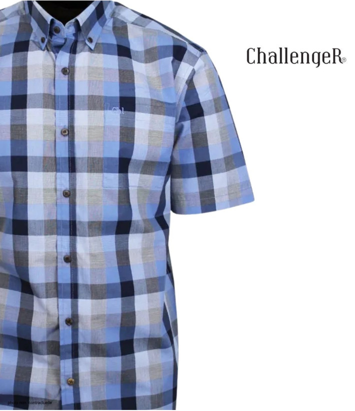 Chemise CHALLENGER TADEK1 | Chemisette Homme Coton Fils Teints
