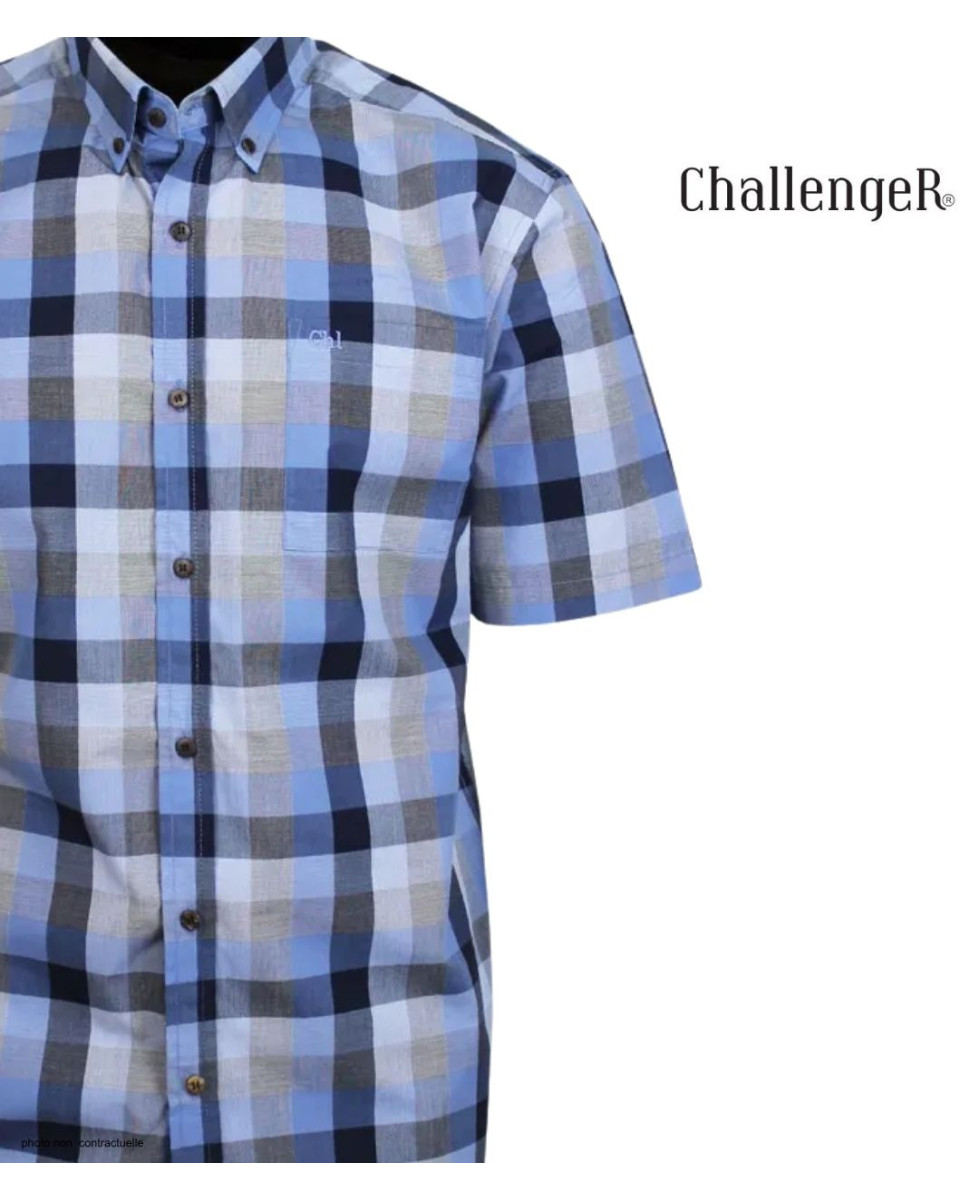 Chemise CHALLENGER TADEK1 | Chemisette Homme Coton Fils Teints