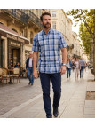 Chemise CHALLENGER TADEK1 | Chemisette Homme Coton Fils Teints