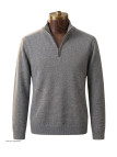 Pull col montant zippé CHALLENGER PUL2005A – Gris chaud