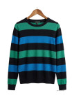 MAYFLOWER PAGODE2N - Pull large rayure en pur coton doux