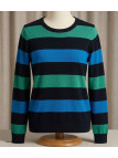 MAYFLOWER PAGODE2N - Pull large rayure en pur coton doux
