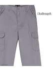 CHALLENGER VALLON2 - Pantalon cargo gris à taille élastiquée