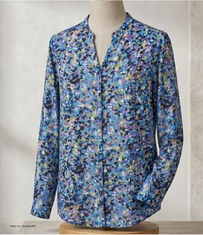 MAYFLOWER CHF3062 Chemisier Imprimé en Viscose Fluide