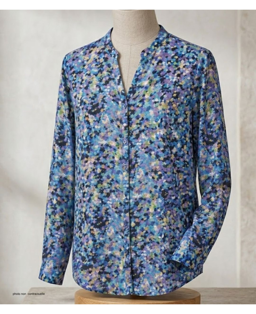 MAYFLOWER CHF3062 Chemisier Imprimé en Viscose Fluide