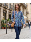 MAYFLOWER CHF3062 Chemisier Imprimé en Viscose Fluide