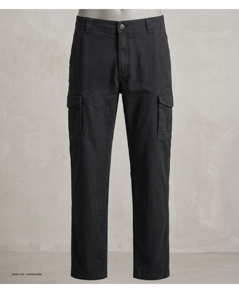 Challenger PANT2001C : Pantalon Cargo Noir Stretch & Confort