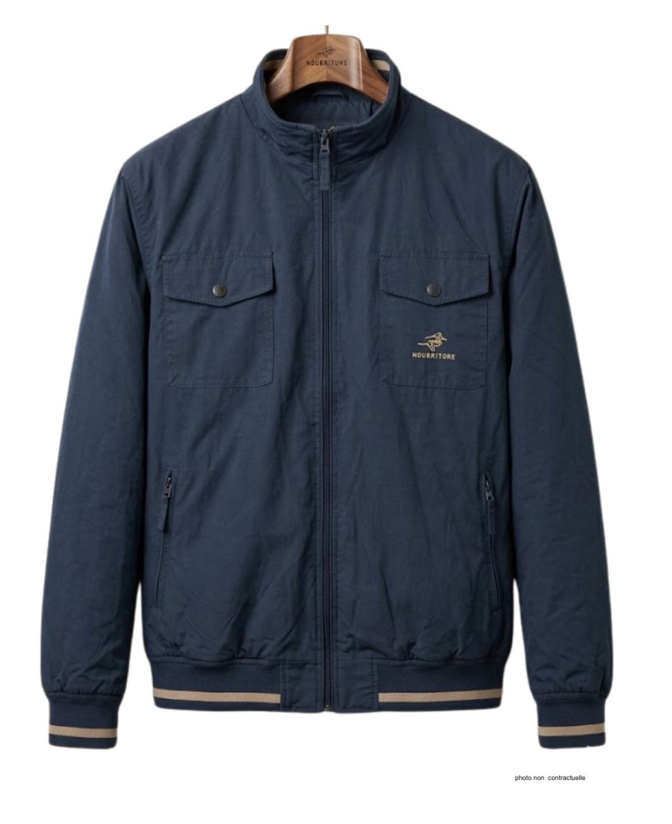 WINCHESTER WE1224M Blouson Homme Microfibre Bleu Léger