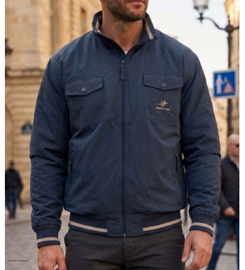 WINCHESTER WE1224M Blouson Homme Microfibre Bleu Léger