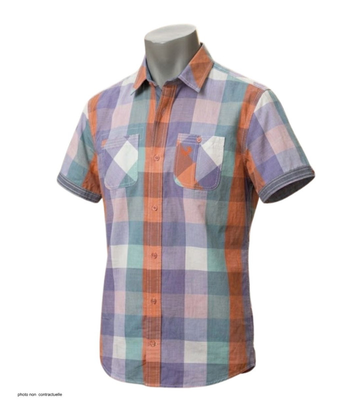 WINCHESTER TAHITI2 Chemise Manches Courtes Coton Orange