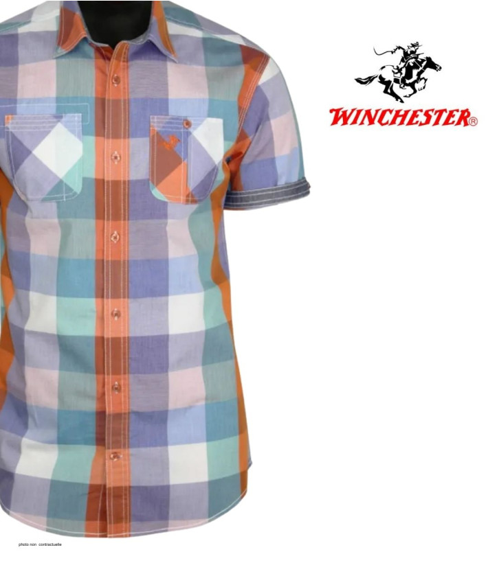 WINCHESTER TAHITI2 Chemise Manches Courtes Coton Orange