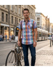 WINCHESTER TAHITI2 Chemise Manches Courtes Coton Orange