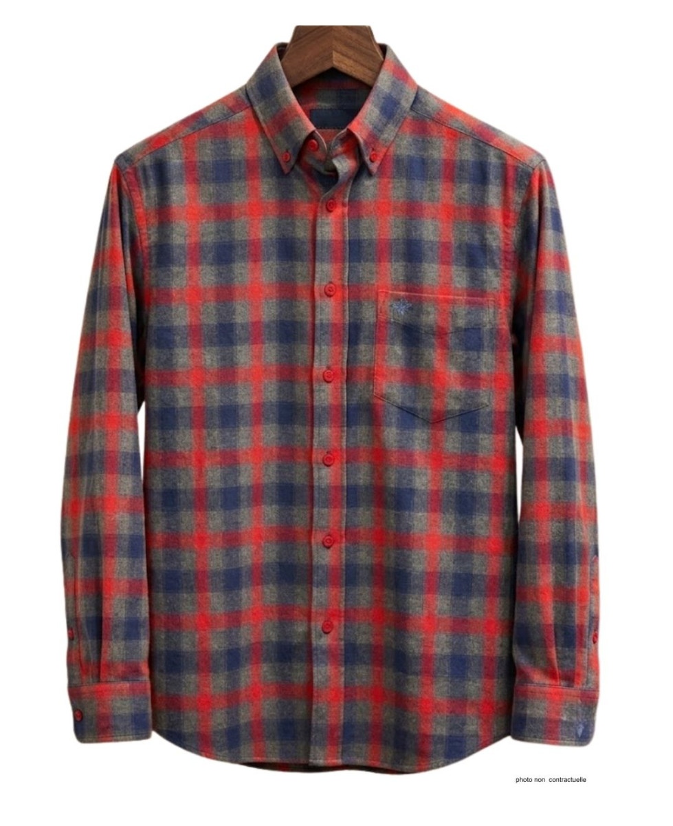 Chemise WINCHESTER TARGET gris - Coupe confort coton gratté