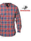 Chemise WINCHESTER TARGET gris - Coupe confort coton gratté